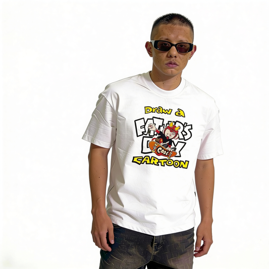 RINO7 Cartoon Graphic Printed Regular Fit T-Shirt