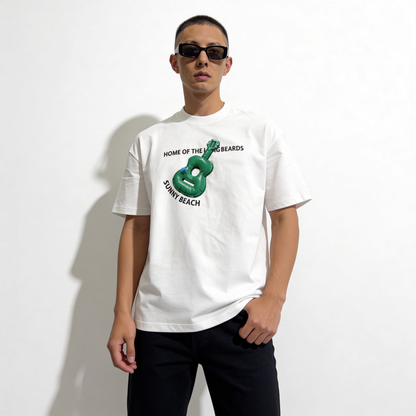RINO7 Sunny Beach Graphic Printed Regular Fit T-Shirt