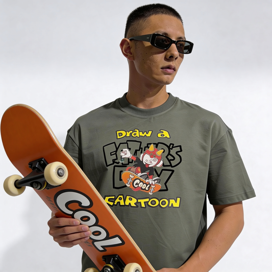 RINO7 Cartoon Graphic Printed Regular Fit T-Shirt