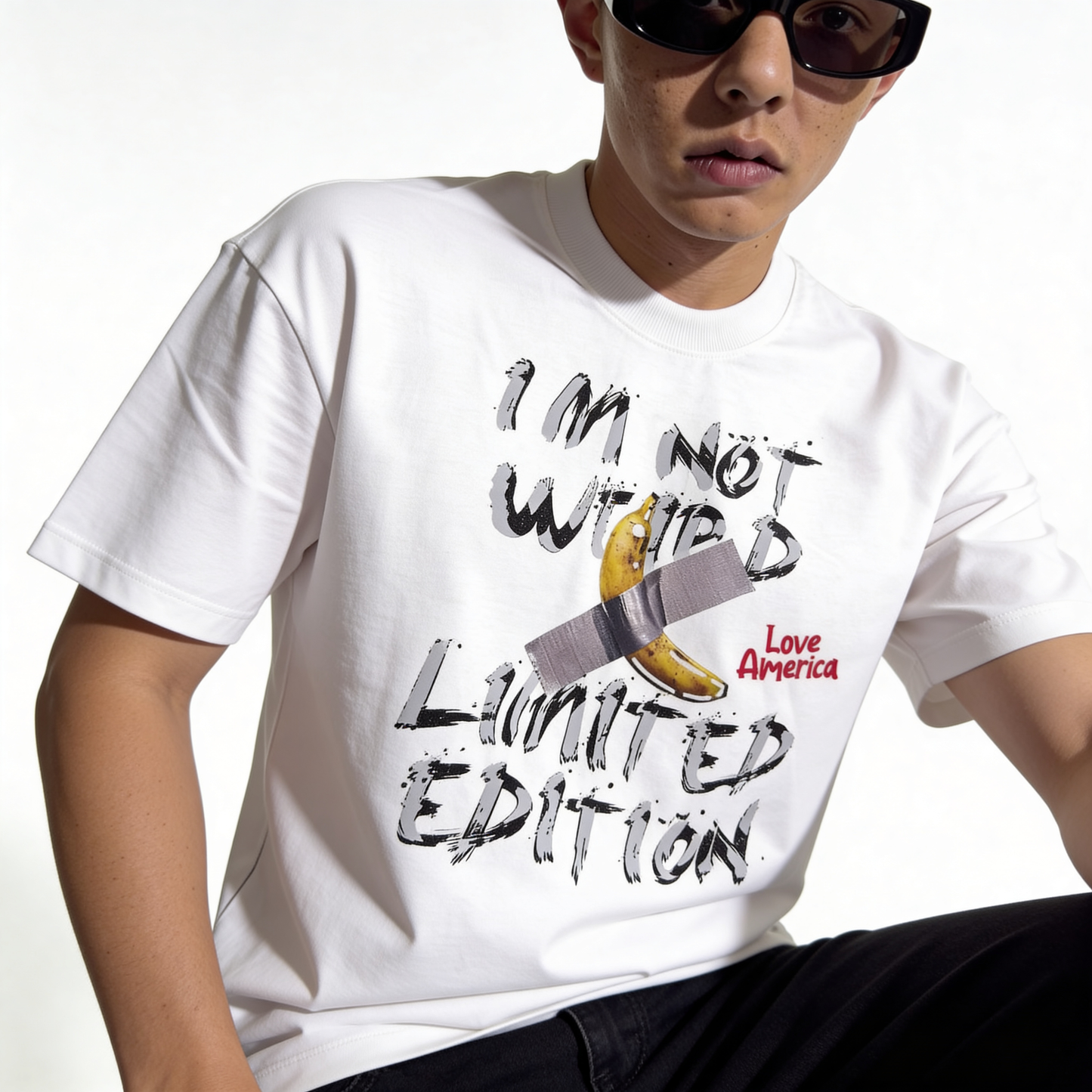 RINO7 Limited Edition Graphic Printed Regular Fit T-Shirt